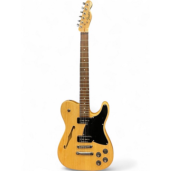 Used Fender JA90 Jim Adkins Thinline Telecaster Natural Hollow Body Electric Guitar