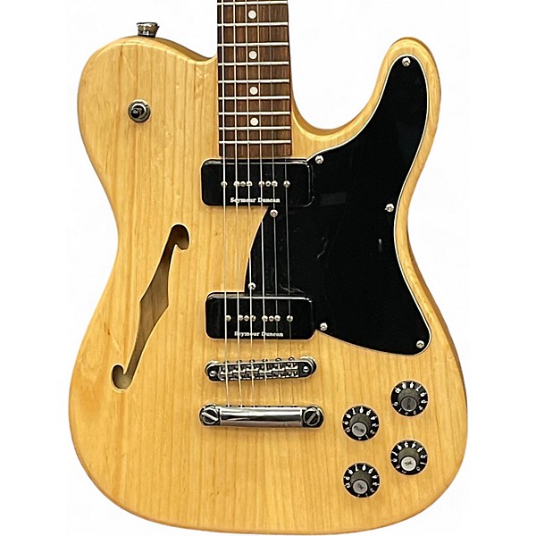 Used Fender JA90 Jim Adkins Thinline Telecaster Natural Hollow Body Electric Guitar