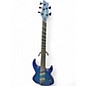 Used Brice DEFIANT 53437  BLUE QUILT Electric Bass Guitar thumbnail