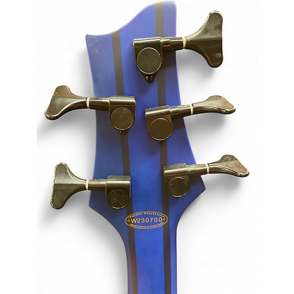 Used Brice DEFIANT 53437  BLUE QUILT Electric Bass Guitar