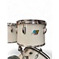 Used 1970s Ludwig 4 Piece 70s Olive Badge Concert Kit White Drum Kit thumbnail