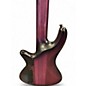 Used Schecter Guitar Research Stiletto Studio 5 String Fretless Trans Purple Electric Bass Guitar