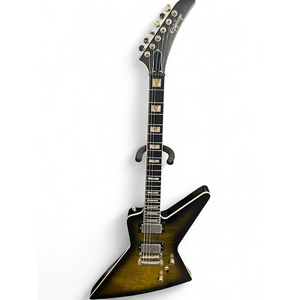 Used Epiphone PROPHECY EXPLORER AGED YELLOW TIGER Solid Body Electric Guitar