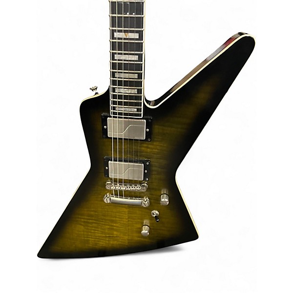 Used Epiphone PROPHECY EXPLORER AGED YELLOW TIGER Solid Body Electric Guitar