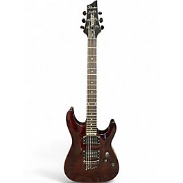 Used Schecter Guitar Research DIAMOND SERIES OMEN 6 WALNUT Solid Body Electric Guitar