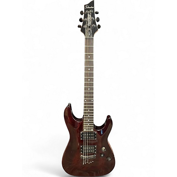 Used Schecter Guitar Research DIAMOND SERIES OMEN 6 WALNUT Solid Body Electric Guitar