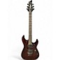 Used Schecter Guitar Research DIAMOND SERIES OMEN 6 WALNUT Solid Body Electric Guitar thumbnail
