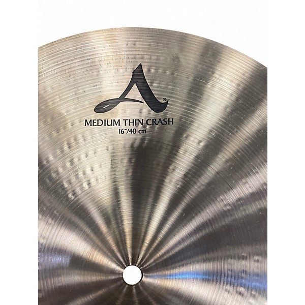 Used Zildjian 16in A Series Medium Thin Crash Cymbal