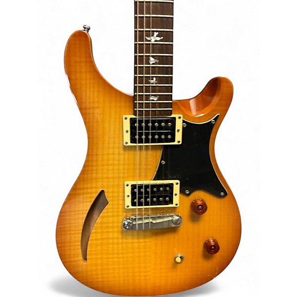 Used PRS SE Custom 22 Semi-Hollowbody Sandburst Hollow Body Electric Guitar