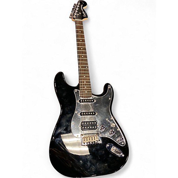 Used Squier Standard Stratocaster Black Solid Body Electric Guitar