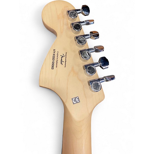 Used Squier Standard Stratocaster Black Solid Body Electric Guitar