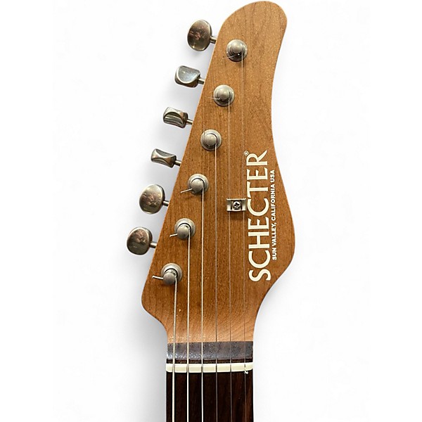 Used Schecter Guitar Research Custom Shop Wembley II Charcoal Frost Metallic Solid Body Electric Guitar