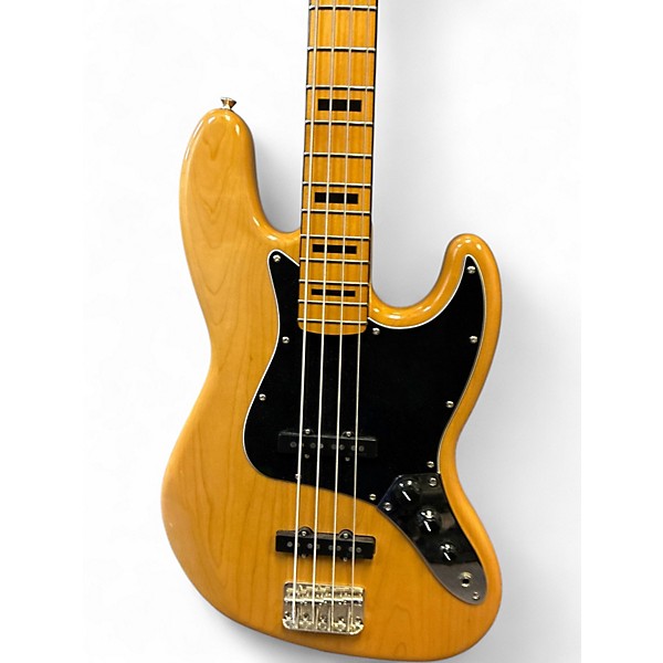 Used Squier Classic Vibe 70s Jazz Bass Natural Electric Bass Guitar