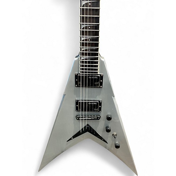 Used Dean Dave Mustaine VMNTX Silver Solid Body Electric Guitar
