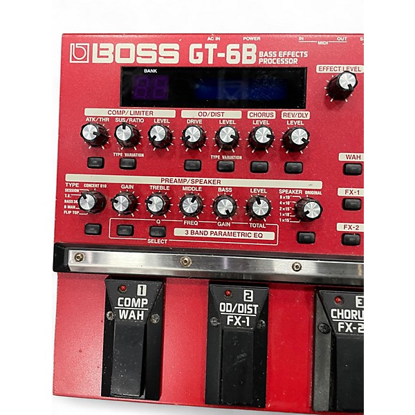 Used BOSS GT6B Bass Effect Pedal