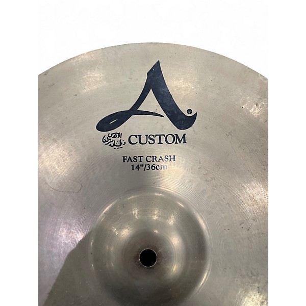 Used Zildjian 14in A Custom Crash Cymbal