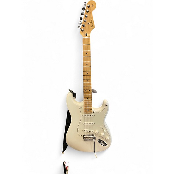 Used Fender Standard Stratocaster WHITE Solid Body Electric Guitar