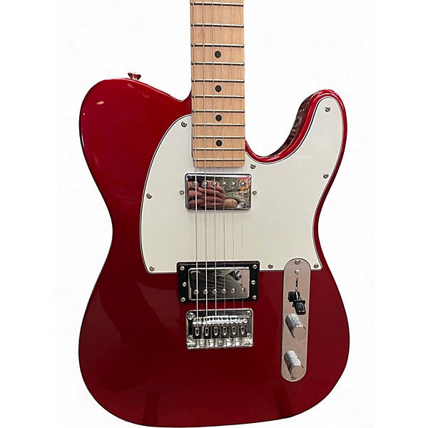Used Squier Contemporary Telecaster HH Candy Apple Red Metallic Solid Body Electric Guitar