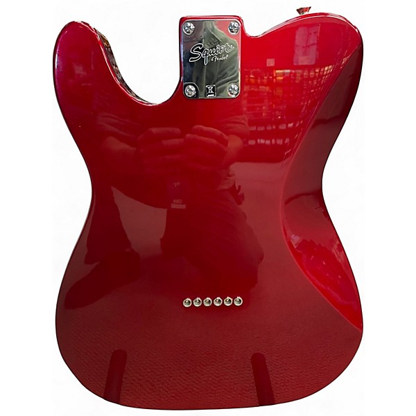Used Squier Contemporary Telecaster HH Candy Apple Red Metallic Solid Body Electric Guitar