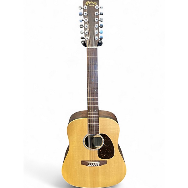 Used Martin DX2 Natural 12 String Acoustic Electric Guitar