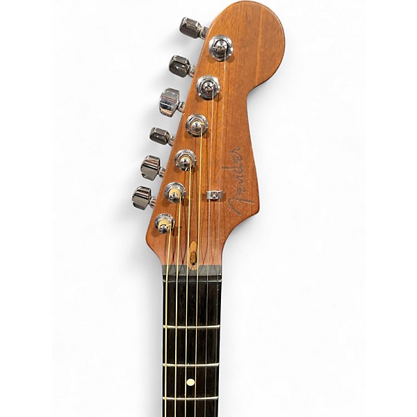 Used Fender American Acoustasonic Jazzmaster Natural Acoustic Electric Guitar