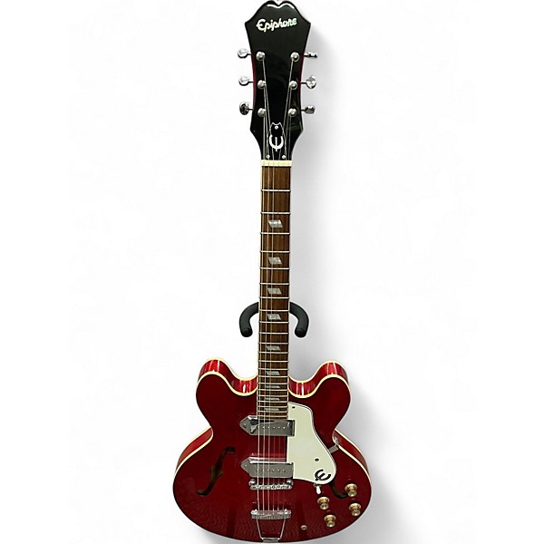 Used Epiphone CASINO CH Cherry Hollow Body Electric Guitar
