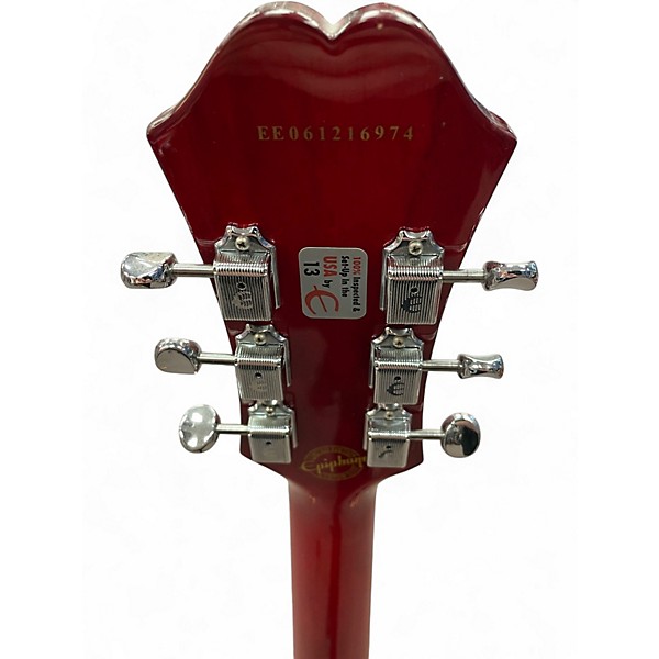 Used Epiphone CASINO CH Cherry Hollow Body Electric Guitar