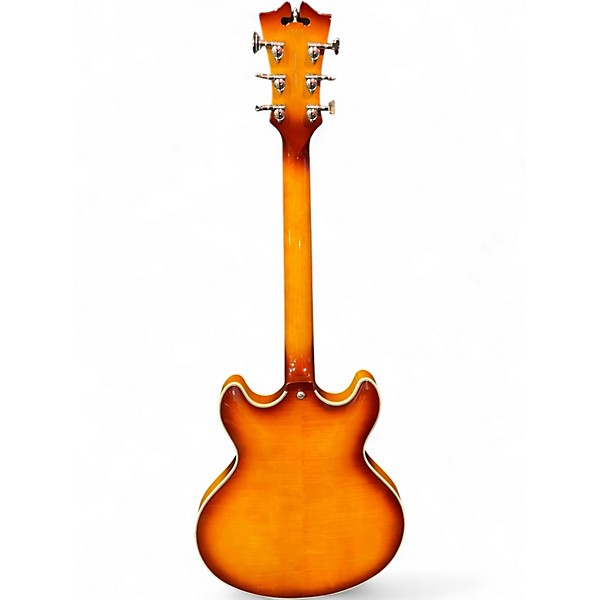 Used D'Angelico Premier Series DC Iced Tea Hollow Body Electric Guitar