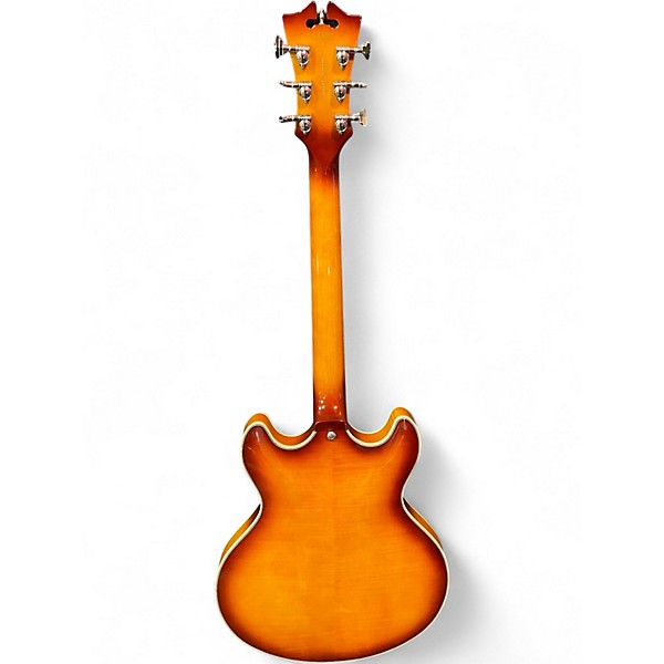 Used D'Angelico Premier Series DC Iced Tea Hollow Body Electric Guitar