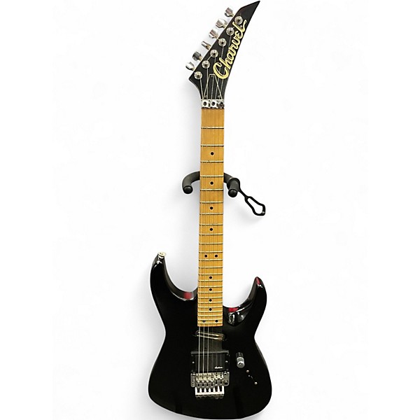 Used 1989 Charvel Fusion Deluxe Black Solid Body Electric Guitar