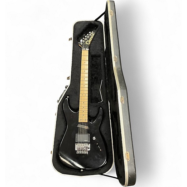Used 1989 Charvel Fusion Deluxe Black Solid Body Electric Guitar