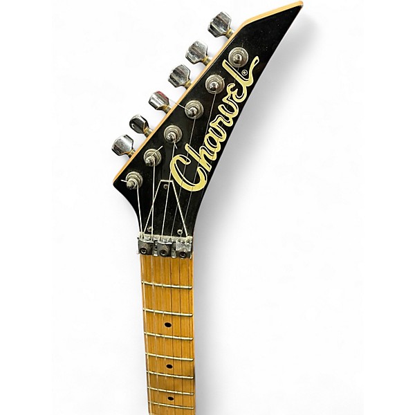 Used 1989 Charvel Fusion Deluxe Black Solid Body Electric Guitar