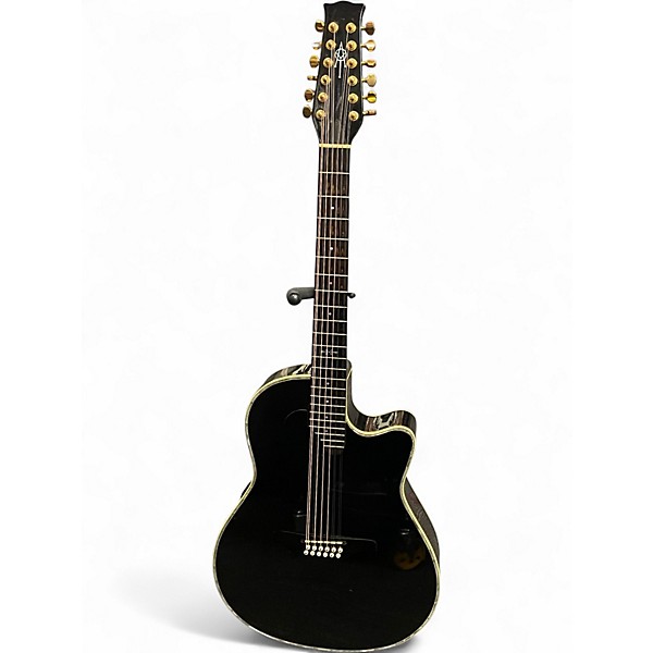 Used Alvarez Yairi DY88 Black 12 String Acoustic Electric Guitar