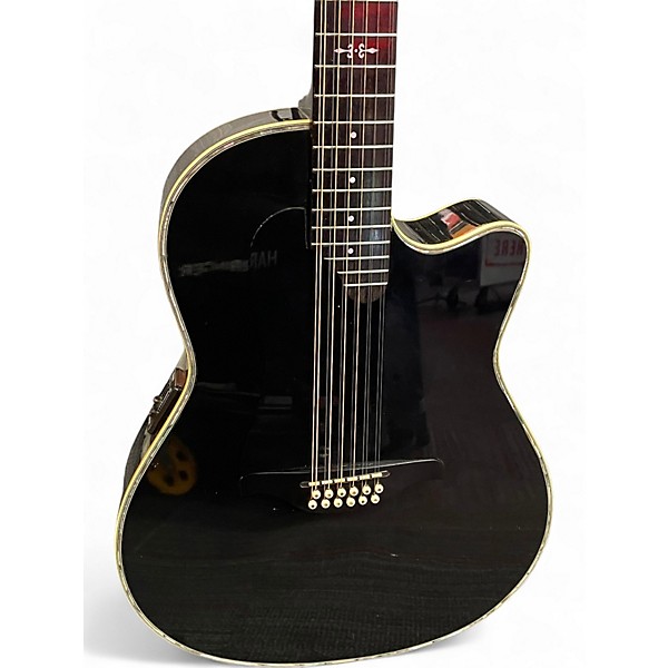 Used Alvarez Yairi DY88 Black 12 String Acoustic Electric Guitar