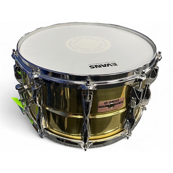 Used Yamaha 14in Recording Custom Brass Brass Drum