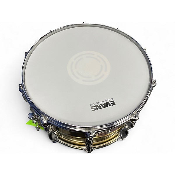 Used Yamaha 14in Recording Custom Brass Brass Drum