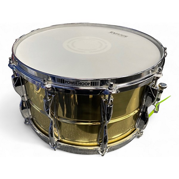 Used Yamaha 14in Recording Custom Brass Brass Drum