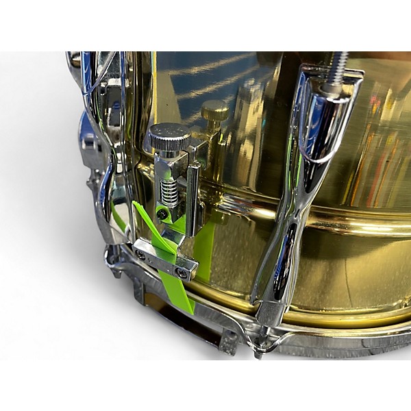 Used Yamaha 14in Recording Custom Brass Brass Drum
