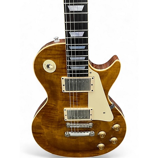 Used Kevin Barnes Custom Single Cut Tea Flame Solid Body Electric Guitar