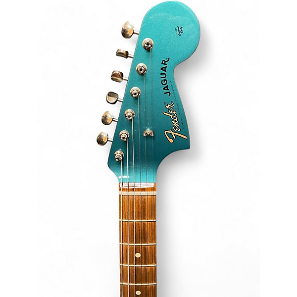 Used Fender vintera 60s jaguar ocean turquoise Solid Body Electric Guitar