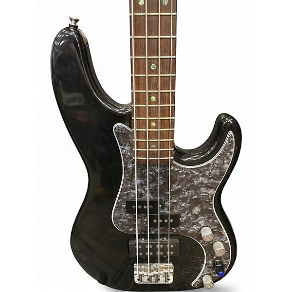 Used Fender American Deluxe Precision Bass Black Electric Bass Guitar