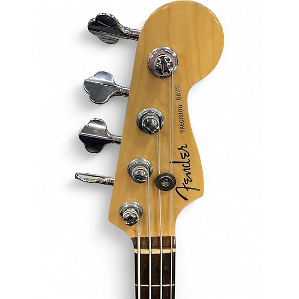 Used Fender American Deluxe Precision Bass Black Electric Bass Guitar