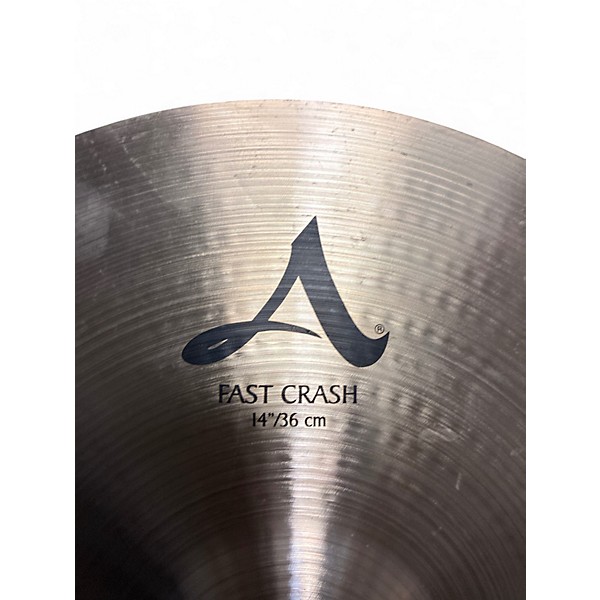 Used Zildjian 14in A Custom Fast Crash Cymbal