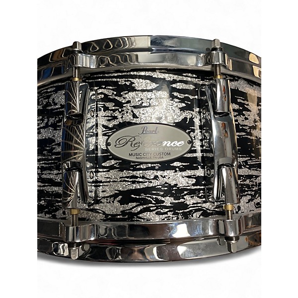 Used Pearl 14X6.5 Reference Pure Snare Black Oyster Glitter Drum