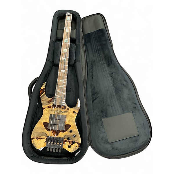 Used Used Keisel Vader Burled Buckeye Top and Ash Electric Bass Guitar