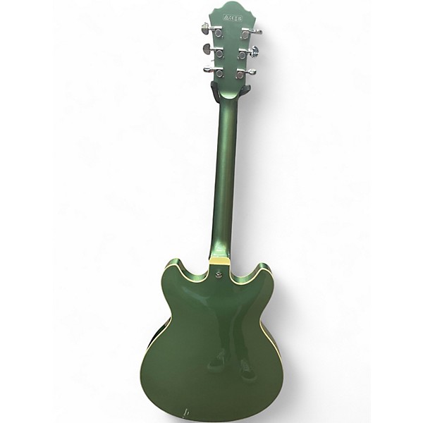 Used Ibanez AS73 Artcore olive green Hollow Body Electric Guitar