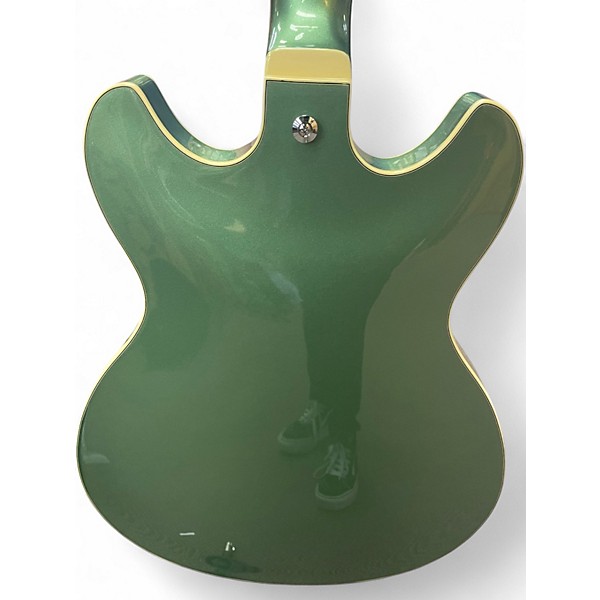 Used Ibanez AS73 Artcore olive green Hollow Body Electric Guitar