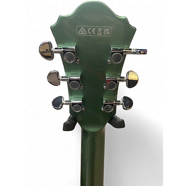 Used Ibanez AS73 Artcore olive green Hollow Body Electric Guitar