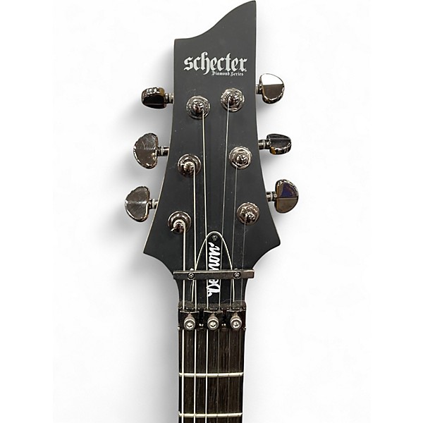 Used Schecter Guitar Research Demon-6 FR-S Aged black satin Solid Body Electric Guitar
