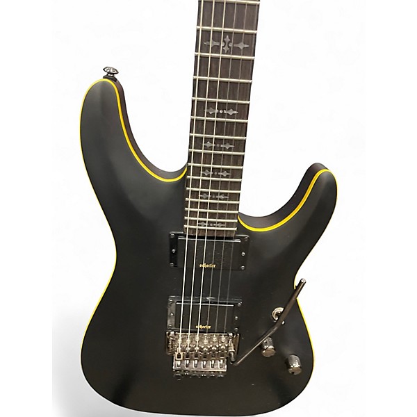 Used Schecter Guitar Research Demon-6 FR-S Aged black satin Solid Body Electric Guitar